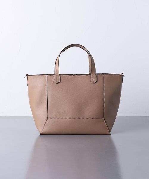 UNITED ARROWS（ユナイテッドアローズ）の「＜UNITED ARROWS＞F/LTR 2WAY ワイド トートバッグ（トートバッグ・レディース・ホワイト/ベージュ・FREE）」の18枚目の写真