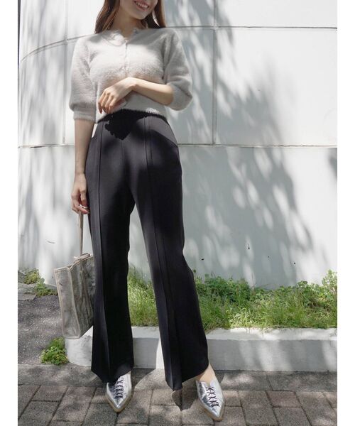 MERCURYDUO（マーキュリーデュオ）の「スリットフレアパンツ（その他パンツ・レディース・ブラック/ピンク/ベージュ・SMALL/MEDIUM）」の14枚目の写真