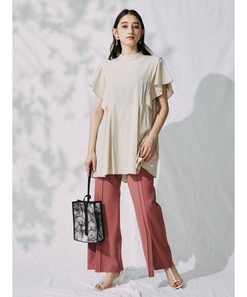 MERCURYDUO（マーキュリーデュオ）の「スリットフレアパンツ（その他パンツ・レディース・ブラック/ピンク/ベージュ・SMALL/MEDIUM）」の20枚目の写真