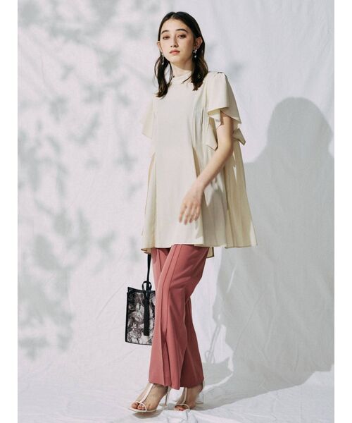 MERCURYDUO（マーキュリーデュオ）の「スリットフレアパンツ（その他パンツ・レディース・ブラック/ピンク/ベージュ・SMALL/MEDIUM）」の21枚目の写真