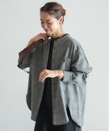 NOMBRE IMPAIR | グレンチェック　ロングシャツ(シャツ/ブラウス)