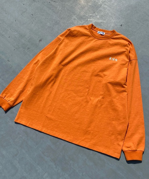 STONE  オレンジ 長袖カットソー SPOC STORE】チャイナプリントロンT（Tシャツ/カットソー）｜SPOC