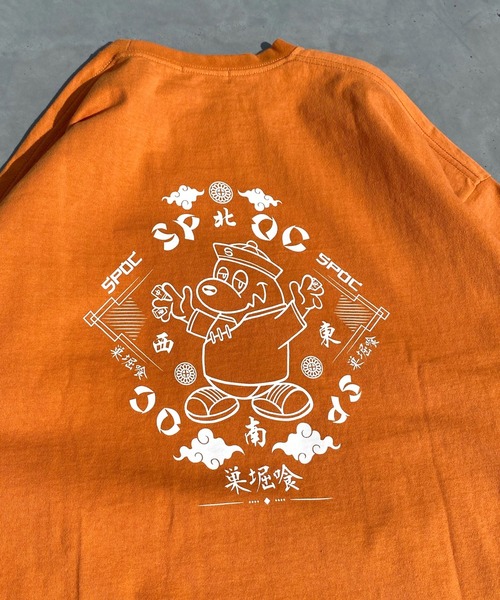 SPOC STORE(スポックストア)の「【SPOC STORE】チャイナプリントロンT(Tシャツ/カットソー・メンズ・ホワイト/オレンジ/ケリーグリーン/ケリー・M/L)」の22枚目の写真