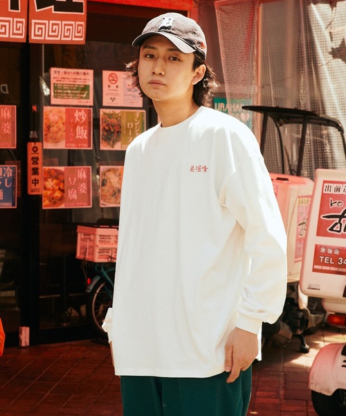 専用(ロンT、ピンバ) SPOC STORE】チャイナプリントロンT（Tシャツ/カットソー