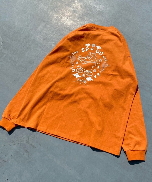 SPOC STORE(スポックストア)の「【SPOC STORE】チャイナプリントロンT(Tシャツ/カットソー・メンズ・ホワイト/オレンジ/ケリーグリーン/ケリー・M/L)」の16枚目の写真