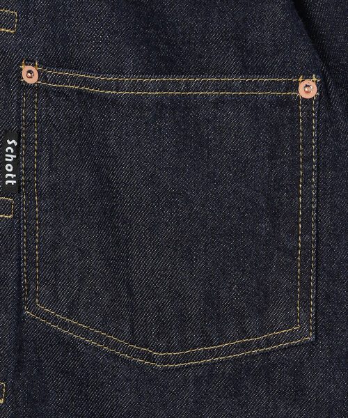 キムタクTバックSchott直営店限定 1st DENIM JACKETサイズM 直営限定】1st DENIM JACKET/デニム ジャケット Gジャン