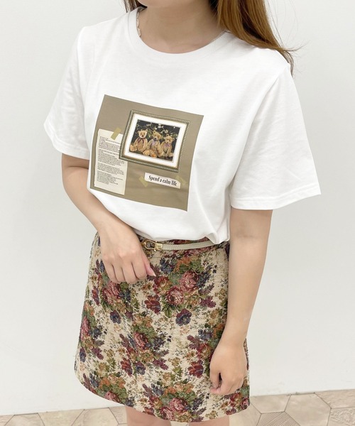 apres jour（アプレジュール）の「アソートTシャツ【ZOZOTOWN限定アイテム】（Tシャツ/カットソー・レディース・ライトピンク/ホワイト系その他/アイボリー/オフホワイト/ラベンダー/ホワイト系その他4/クリーム/ホワイト系その他3/ブラック/スモークピンク/ホワイト系その他2・フリー/X-LARGE）」の19枚目の写真