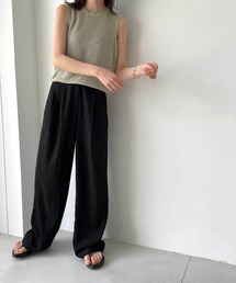 CANAL JEAN | via j(ヴィアジェイ) レーヨンタックパンツ(その他パンツ)