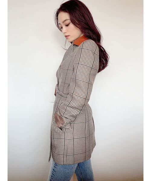 GYDA（ジェイダ）の「ドッキングカラーウエストマークジャケット（テーラードジャケット・レディース・ブラック/その他1・FREE）」の11枚目の写真