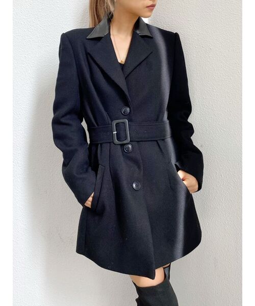 GYDA（ジェイダ）の「ドッキングカラーウエストマークジャケット（テーラードジャケット・レディース・ブラック/その他1・FREE）」の14枚目の写真