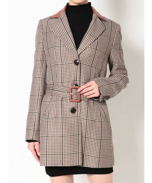 GYDA（ジェイダ）の「ドッキングカラーウエストマークジャケット（テーラードジャケット・レディース・ブラック/その他1・FREE）」の12枚目の写真