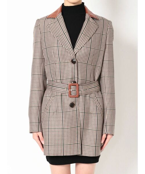 GYDA（ジェイダ）の「ドッキングカラーウエストマークジャケット（テーラードジャケット・レディース・ブラック/その他1・FREE）」の18枚目の写真