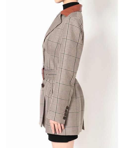 GYDA（ジェイダ）の「ドッキングカラーウエストマークジャケット（テーラードジャケット・レディース・ブラック/その他1・FREE）」の22枚目の写真