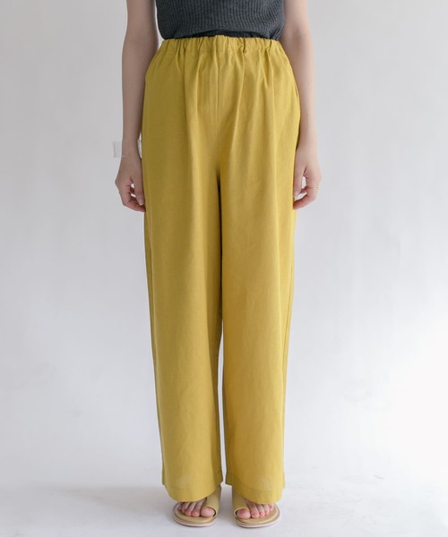 KBF（ケイビーエフ）の「リネンMIXリラックスパンツ（その他パンツ・レディース・アイボリー/マスタード/ネイビー・ONE）」の14枚目の写真