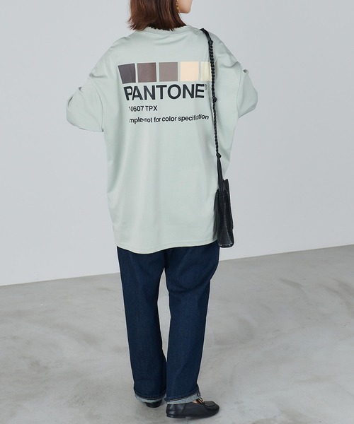Chaco closet（チャコ クローゼット）の「PANTONEバックプリントビックTシャツ（Tシャツ/カットソー・レディース・ベージュ/ブラック/ミント/ピンク/ホワイト・M）」の12枚目の写真