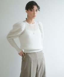 ANAYI | モヘヤラメタックスリーブ プルオーバー(ニット/セーター)