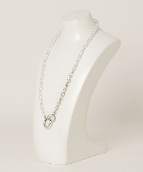 epnok（エプノック）の「マルチWAYパールネックレス（ネックレス・メンズ・アイボリー・FREE）」の4枚目の写真