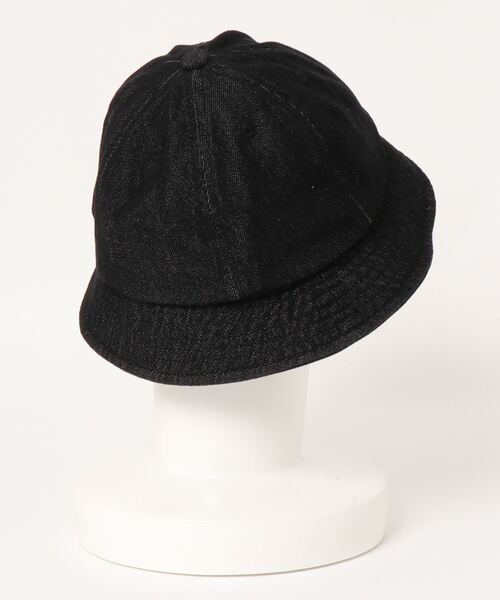 earth music&ecology（アースミュージックアンドエコロジー）の「デニムバケットハット ＊（キャップ・レディース・ブラック/インディゴブルー・FREE）」の3枚目の写真