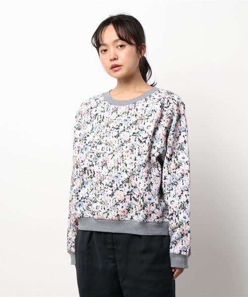 SEE BY CHLOE(シーバイクロエ)の「フローラルコットンフリース プリントジャンパー(スウェット・レディース・ピンク系その他/ピンク系その他2・M/S)」の2枚目の写真