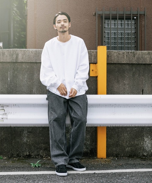 GILDAN（ギルダン）の「GILDAN/ギルダン USAビッグシルエット プルオーバークルースウェット 裏起毛トレーナー（スウェット・メンズ・ホワイト/ブラック/ネイビー/グレー/オリーブ・M/XL/XXL/L）」の15枚目の写真