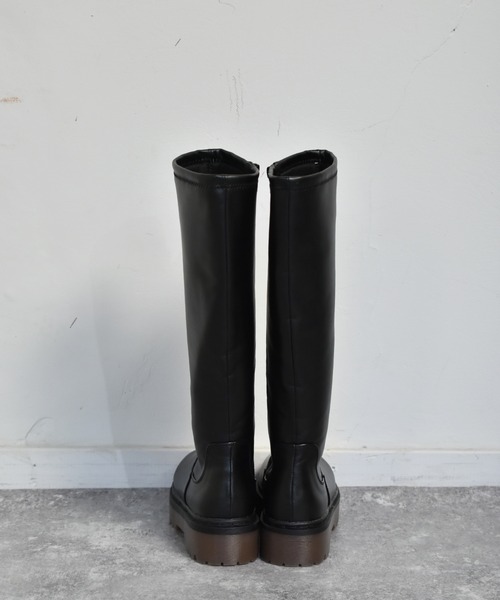 ems excite(エムズエキサイト)の「厚底ロングブーツ(ブーツ・レディース・ブラック/ブラウン・MEDIUM/LARGE)」の4枚目の写真