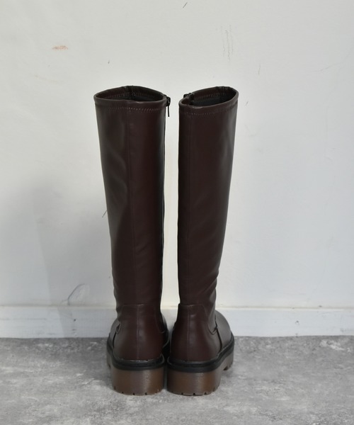 ems excite(エムズエキサイト)の「厚底ロングブーツ(ブーツ・レディース・ブラック/ブラウン・MEDIUM/LARGE)」の10枚目の写真