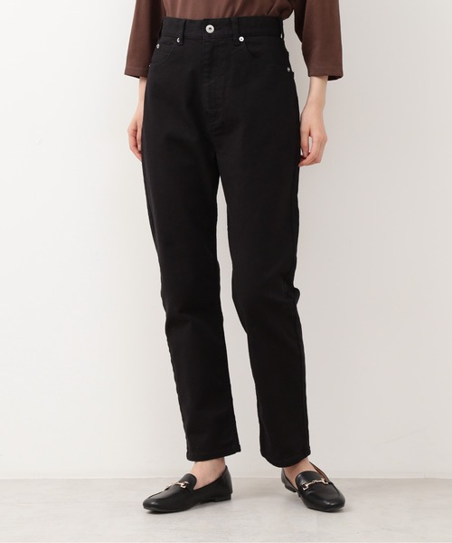 NATURAL BEAUTY BASIC（ナチュラルビューティーベーシック）の「テーパードデニム/0171230871（デニムパンツ・レディース・ブラック/オフホワイト/ブラウン・MEDIUM/SMALL）」の9枚目の写真