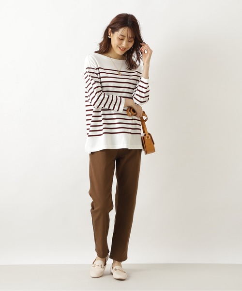 NATURAL BEAUTY BASIC（ナチュラルビューティーベーシック）の「テーパードデニム/0171230871（デニムパンツ・レディース・ブラック/オフホワイト/ブラウン・MEDIUM/SMALL）」の16枚目の写真