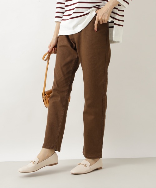 NATURAL BEAUTY BASIC（ナチュラルビューティーベーシック）の「テーパードデニム/0171230871（デニムパンツ・レディース・ブラック/オフホワイト/ブラウン・MEDIUM/SMALL）」の18枚目の写真