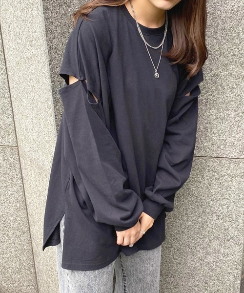 apres jour（アプレジュール）の「肩開きロンT【ZOZOTOWN限定アイテム
