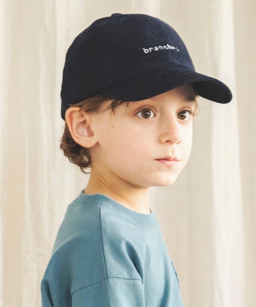 BRANSHES（ブランシェス）の「コーデュロイキャップ（キャップ・キッズ・ベージュ/ネイビー/ライトグリーン・M/L/S）」の3枚目の写真