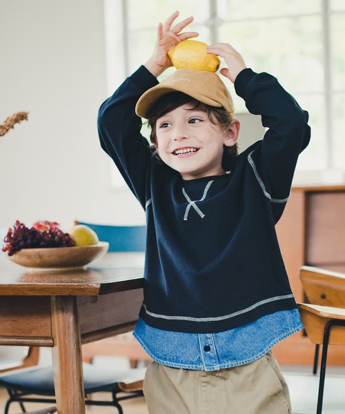 BRANSHES（ブランシェス）の「コーデュロイキャップ（キャップ・キッズ・ベージュ/ネイビー/ライトグリーン・M/L/S）」の10枚目の写真