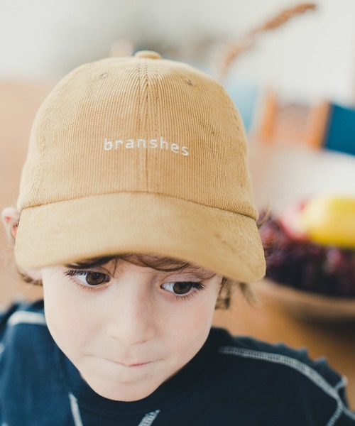 BRANSHES（ブランシェス）の「コーデュロイキャップ（キャップ・キッズ・ベージュ/ネイビー/ライトグリーン・M/L/S）」の6枚目の写真