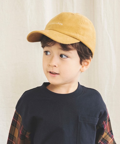 BRANSHES（ブランシェス）の「コーデュロイキャップ（キャップ・キッズ・ベージュ/ネイビー/ライトグリーン・M/L/S）」の7枚目の写真