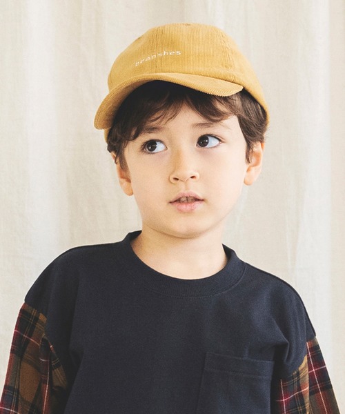 BRANSHES（ブランシェス）の「コーデュロイキャップ（キャップ・キッズ・ベージュ/ネイビー/ライトグリーン・M/L/S）」の8枚目の写真