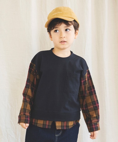 BRANSHES（ブランシェス）の「コーデュロイキャップ（キャップ・キッズ・ベージュ/ネイビー/ライトグリーン・M/L/S）」の9枚目の写真