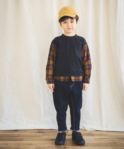 BRANSHES（ブランシェス）の「コーデュロイキャップ（キャップ・キッズ・ベージュ/ネイビー/ライトグリーン・M/L/S）」の15枚目の写真