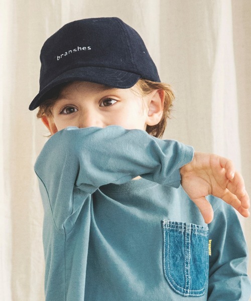 BRANSHES（ブランシェス）の「コーデュロイキャップ（キャップ・キッズ・ベージュ/ネイビー/ライトグリーン・M/L/S）」の20枚目の写真