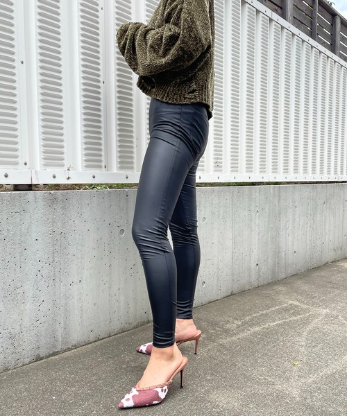 SPIRALGIRL(スパイラルガール)の「合皮レギンス(その他パンツ・レディース・ブラック・FREE)」の9枚目の写真