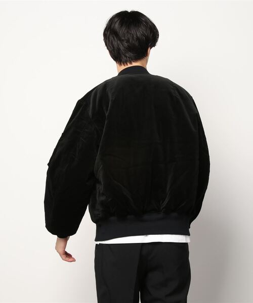 BEDWIN & THE HEARTBREAKERS（ベドウィン アンド ザ ハートブレイカーズ）の「VELVETEEN TYPE MA-1 JACKET "GUNDY"BHB5489（MA-1・メンズ・ブラック/レッド/ネイビー・LARGE/MEDIUM）」の5枚目の写真