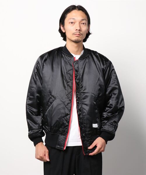 BEDWIN & THE HEARTBREAKERS（ベドウィン アンド ザ ハートブレイカーズ）の「VELVETEEN TYPE MA-1 JACKET "GUNDY"BHB5489（MA-1・メンズ・ブラック/レッド/ネイビー・LARGE/MEDIUM）」の9枚目の写真