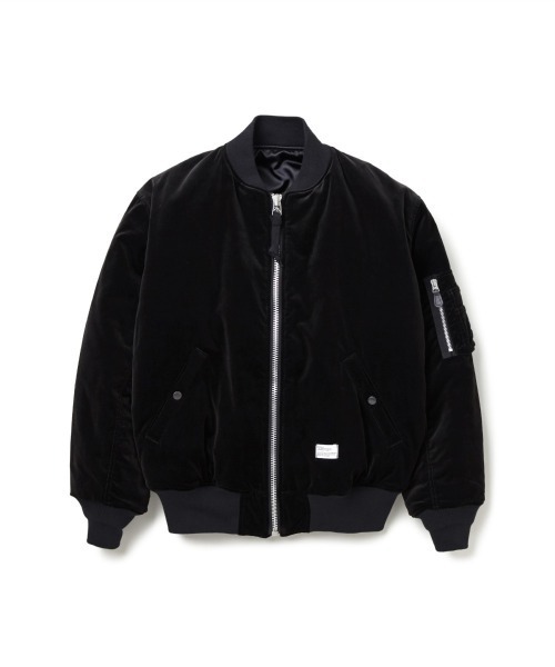 BEDWIN & THE HEARTBREAKERS（ベドウィン アンド ザ ハートブレイカーズ）の「VELVETEEN TYPE MA-1 JACKET "GUNDY"BHB5489（MA-1・メンズ・ブラック/レッド/ネイビー・LARGE/MEDIUM）」の2枚目の写真