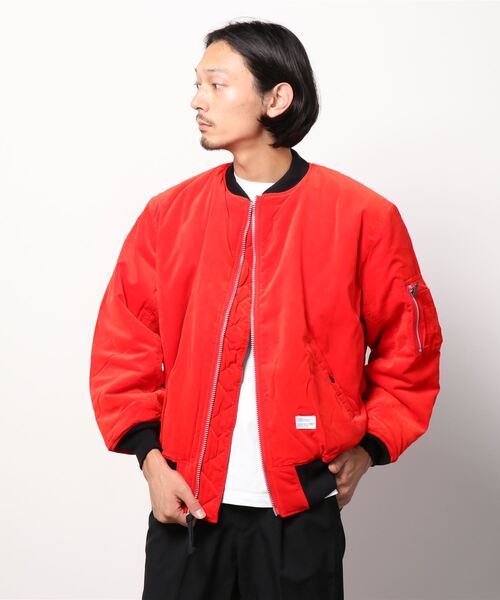 BEDWIN & THE HEARTBREAKERS（ベドウィン アンド ザ ハートブレイカーズ）の「VELVETEEN TYPE MA-1 JACKET "GUNDY"BHB5489（MA-1・メンズ・ブラック/レッド/ネイビー・LARGE/MEDIUM）」の8枚目の写真