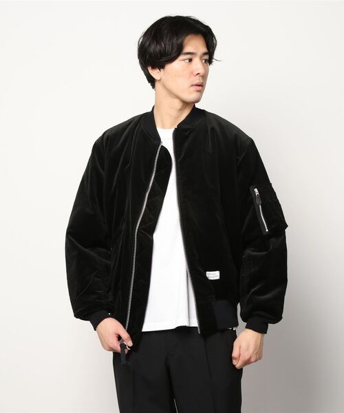 BEDWIN & THE HEARTBREAKERS（ベドウィン アンド ザ ハートブレイカーズ）の「VELVETEEN TYPE MA-1 JACKET "GUNDY"BHB5489（MA-1・メンズ・ブラック/レッド/ネイビー・LARGE/MEDIUM）」の7枚目の写真