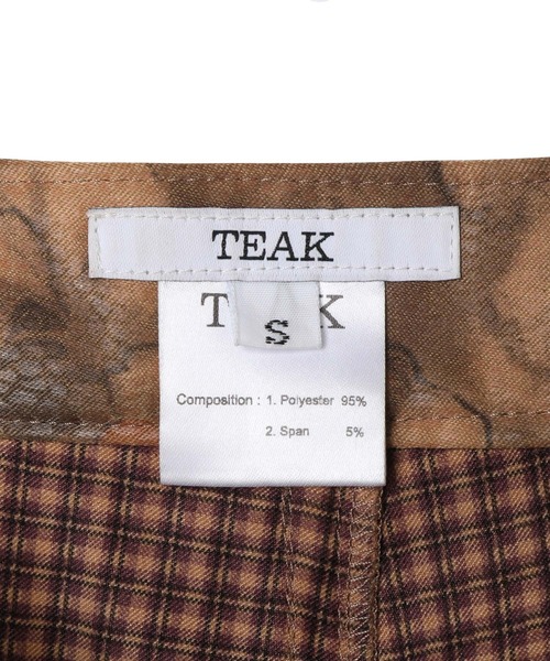 MADEMOISELLE ROPE'(マドモアゼル ロペ)の「【TEAK】フェイクレザーフラワーフレアパンツ(その他パンツ・レディース・ダークブラウン・FREE)」の9枚目の写真