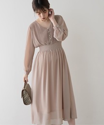 natural couture | 【WEB限定カラー有り】ピンタックプリーツお上品ワンピース(ワンピース)