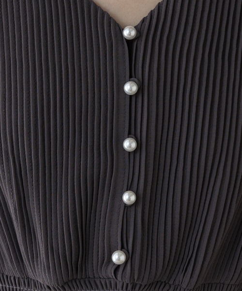 natural couture（ナチュラルクチュール）の「【WEB限定カラー有り】ピンタックプリーツお上品ワンピース（ワンピース・レディース・チャコールグレー/ベージュ/ブルー/ボルドー/その他1/その他2/その他3/その他4/その他5・FREE）」の20枚目の写真