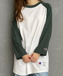 champion（チャンピオン）/Three-Quarter Raglan Sleeve Baseball T-Shirt　ラグランスリーブベースボールTシャツ 7分袖