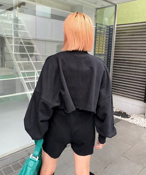 WHO'S WHO gallery（フーズフーギャラリー）の「PTNハーフジップ（スウェット・レディース・ブラウン/グリーン/ブラック/トップグレー/サックスブルー・FREE）」の15枚目の写真