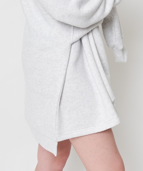 SPIRALGIRL（スパイラルガール）の「ウエスト巻裏起毛ミニワンピース（ワンピース・レディース・パープル/ブラック/ライトグレー・FREE）」の16枚目の写真